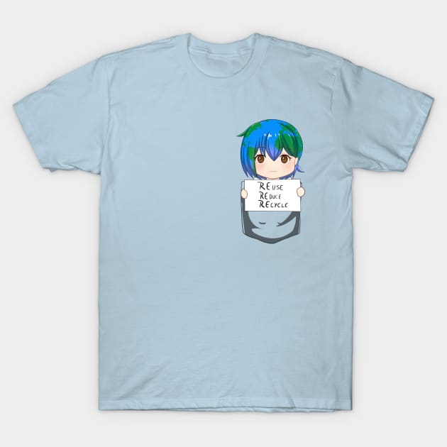 Earth-chan T-Shirt by axsmodern